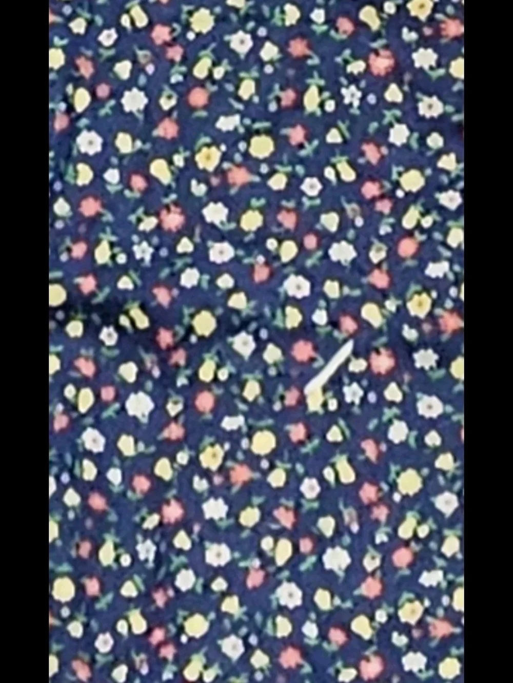 Baby Quilt Floral Backing 37x40 Hand Tied Patchwork
